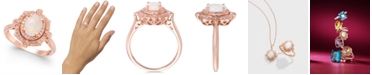 EFFY Collection Aurora by EFFY&reg; Opal (5/8 ct. t.w.) and Diamond (1/6 ct. t.w.) Oval Ring in 14k Rose Gold
